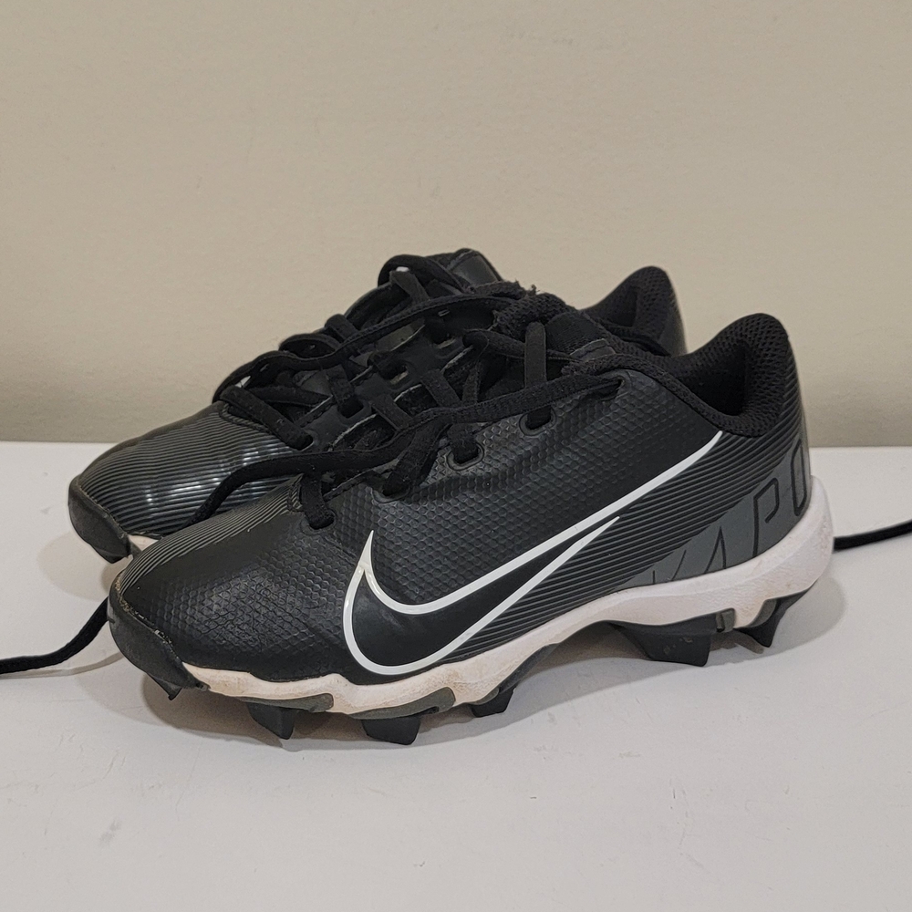 Nike Vapor Ultrafly Keystone Kids Black Baseball Cleats Sports Shoes ( sz 12)